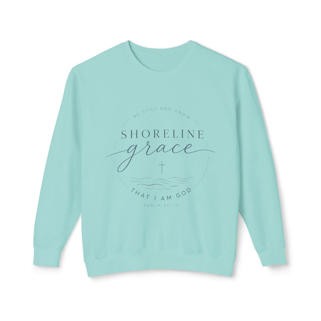 Shoreline Grace-Unisex Lightweight Crewneck Sweatshirt
