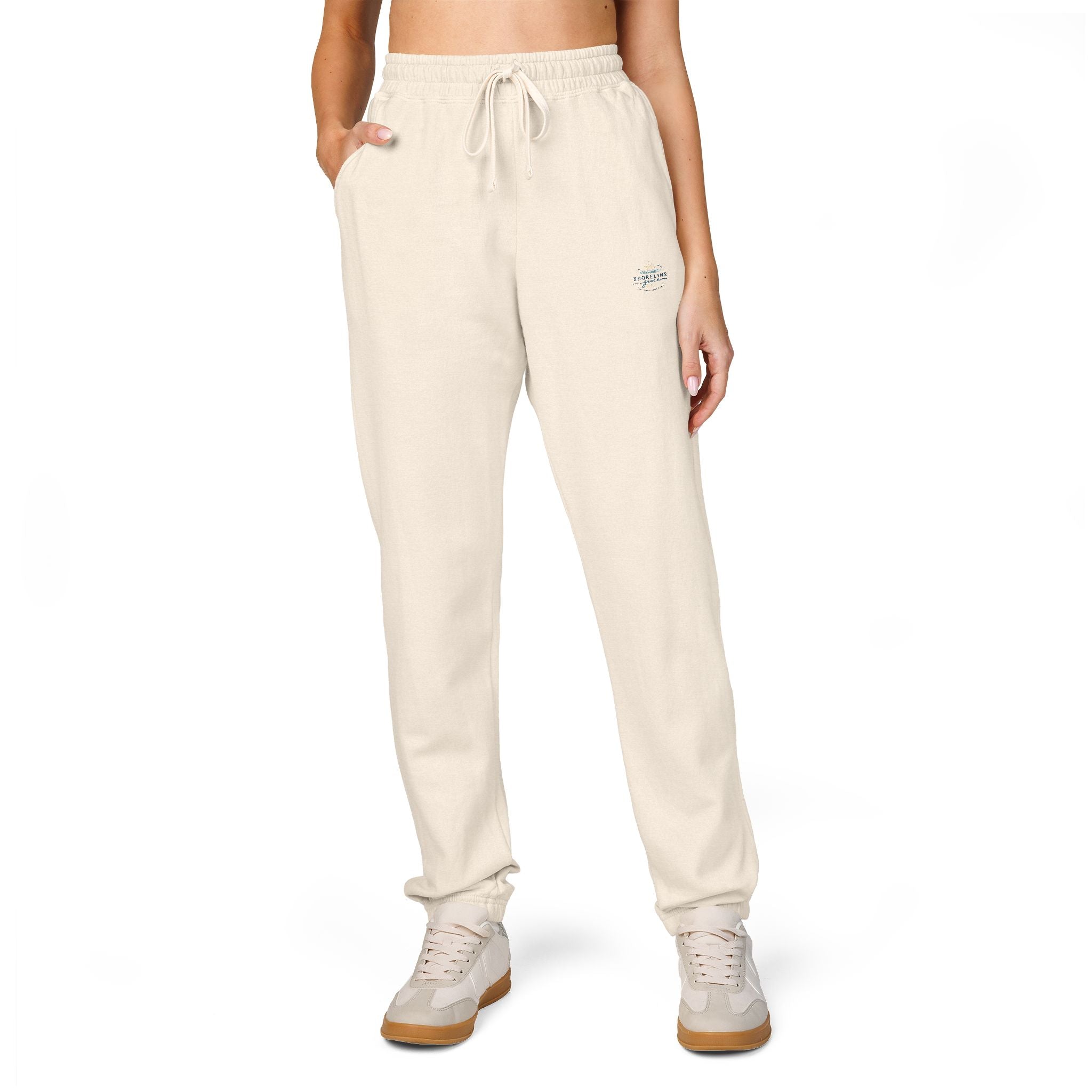 Fleece Sweatpants — Minimal Mountain Logo Joggers
