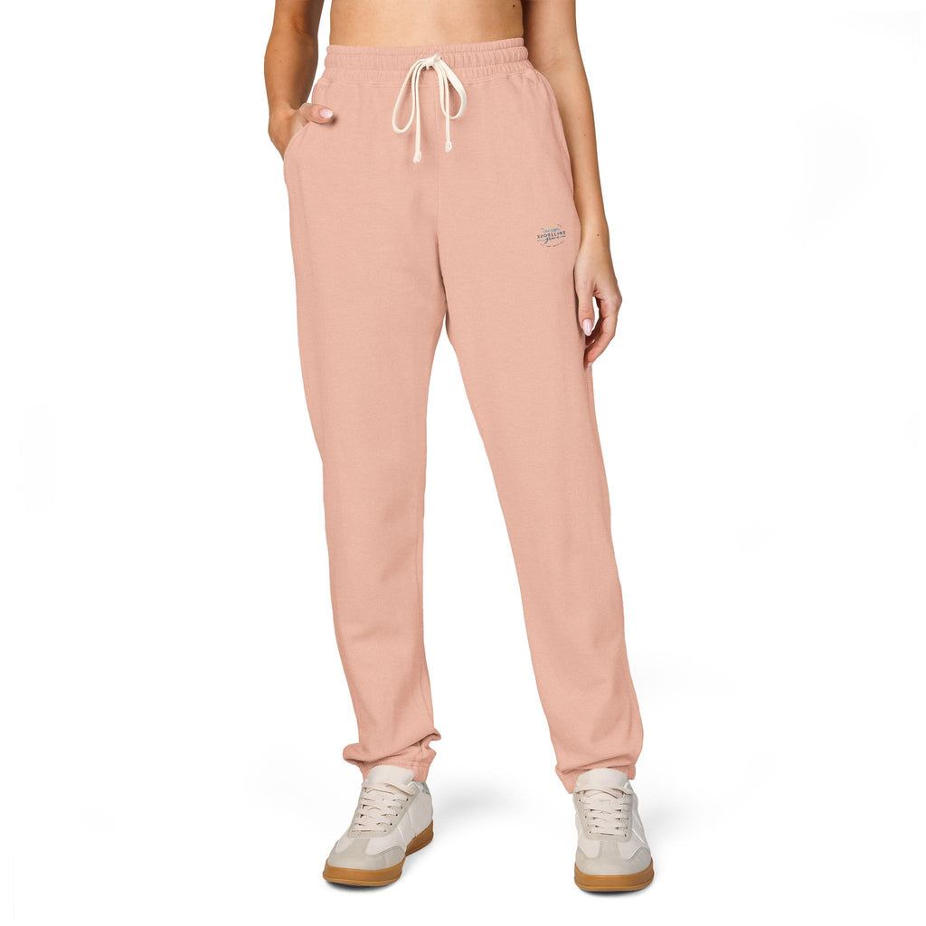 Fleece Sweatpants — Minimal Mountain Logo Joggers