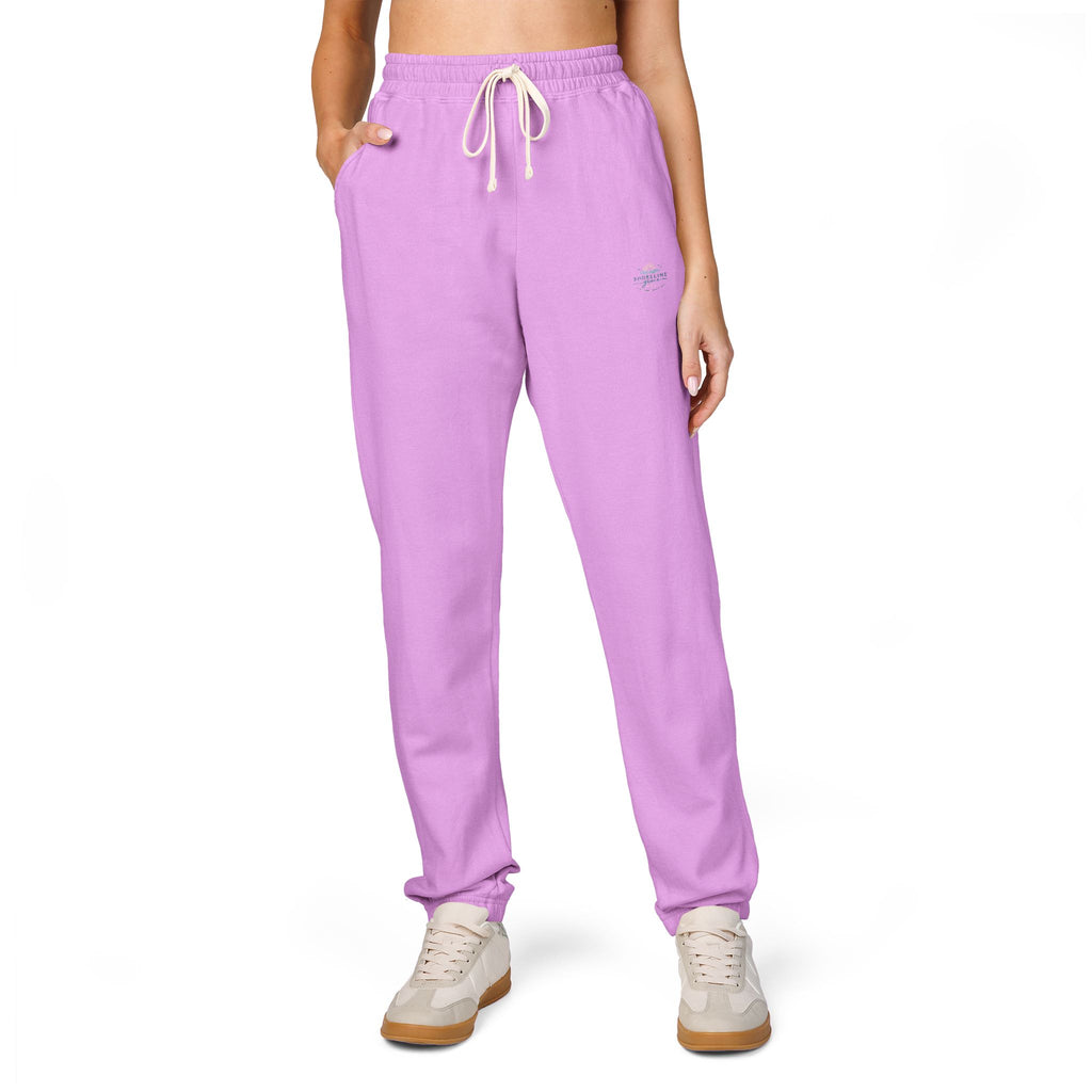 Fleece Sweatpants — Minimal Mountain Logo Joggers