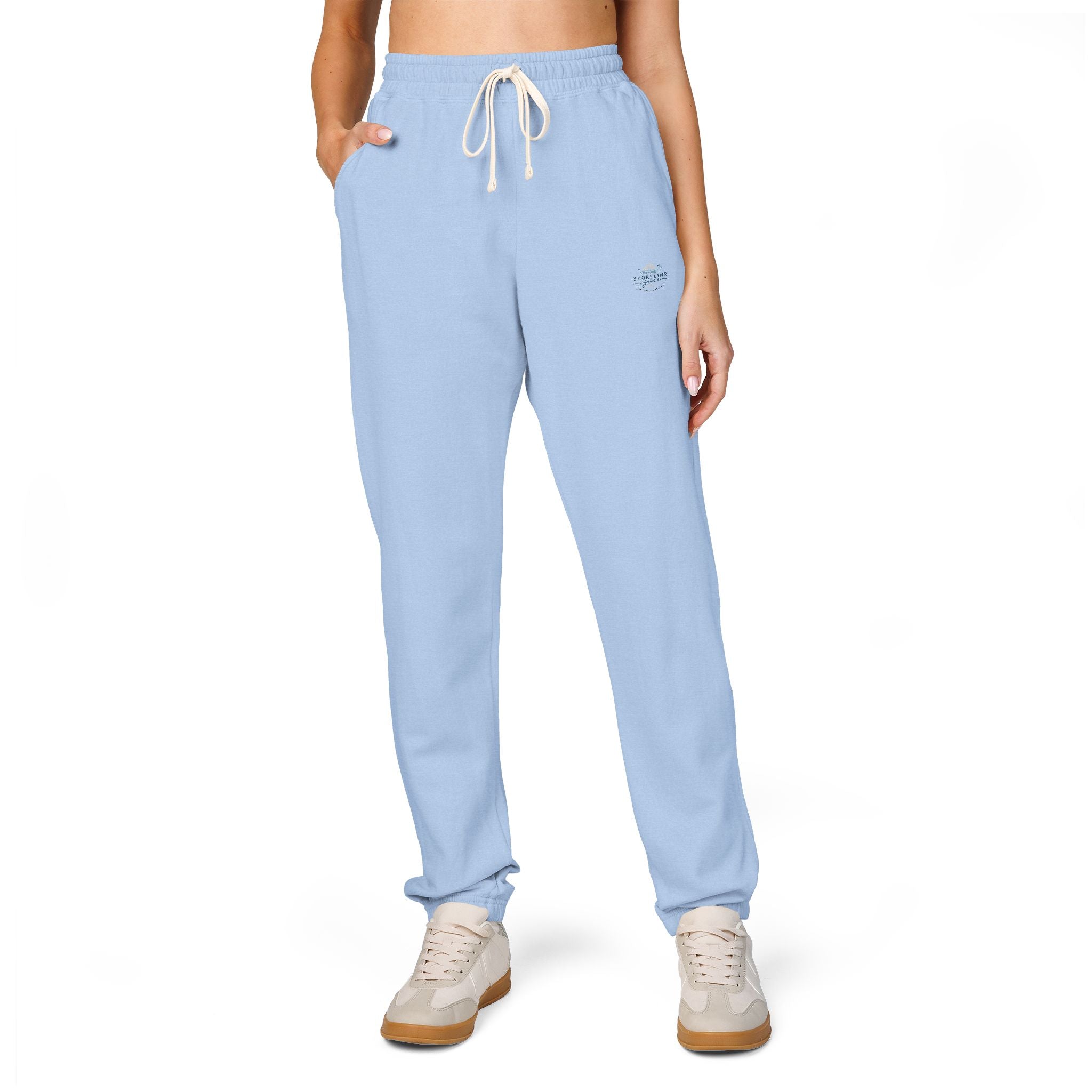 Fleece Sweatpants — Minimal Mountain Logo Joggers