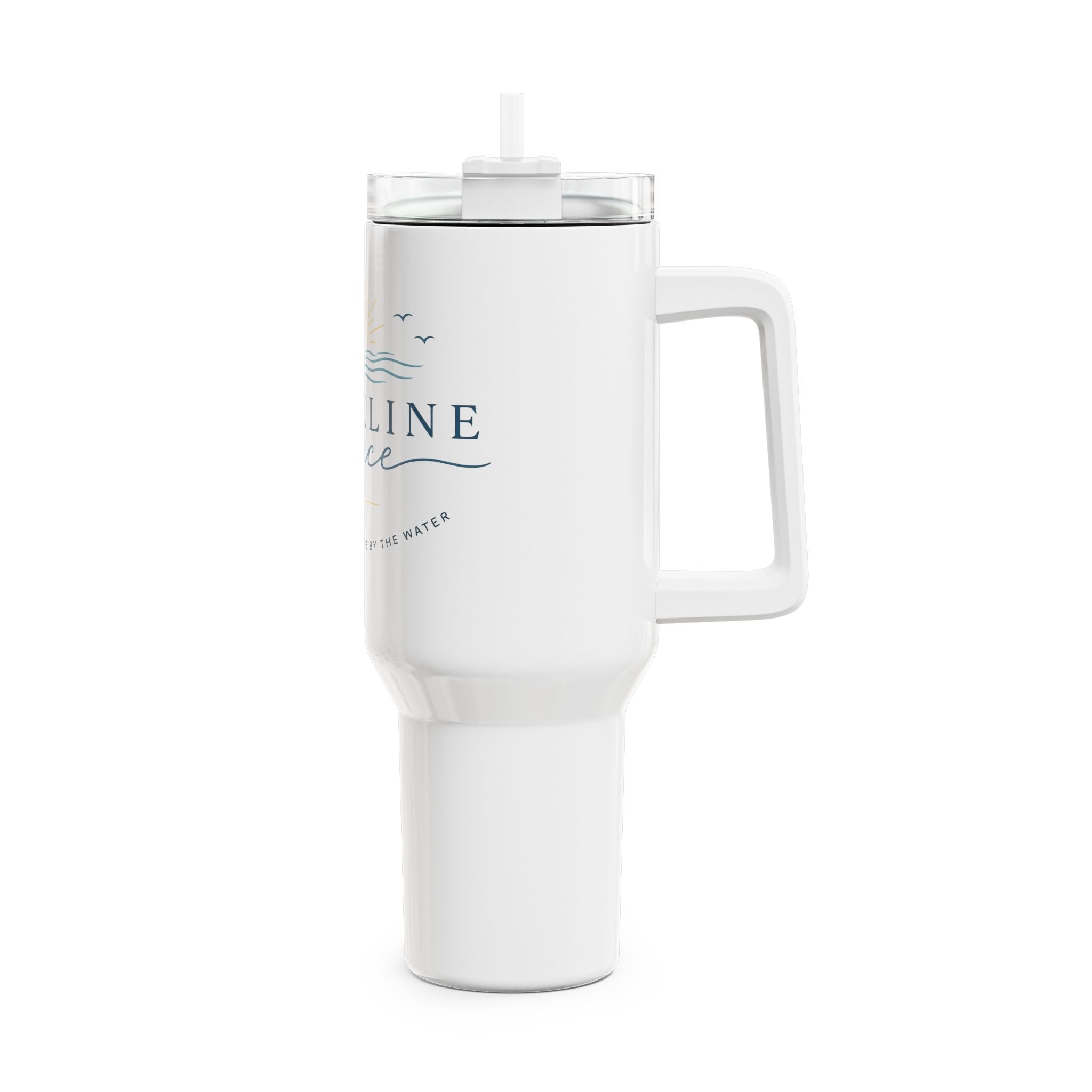 Shoreline Grace 40oz Tumbler – Coastal Stainless Insulated Travel Cup