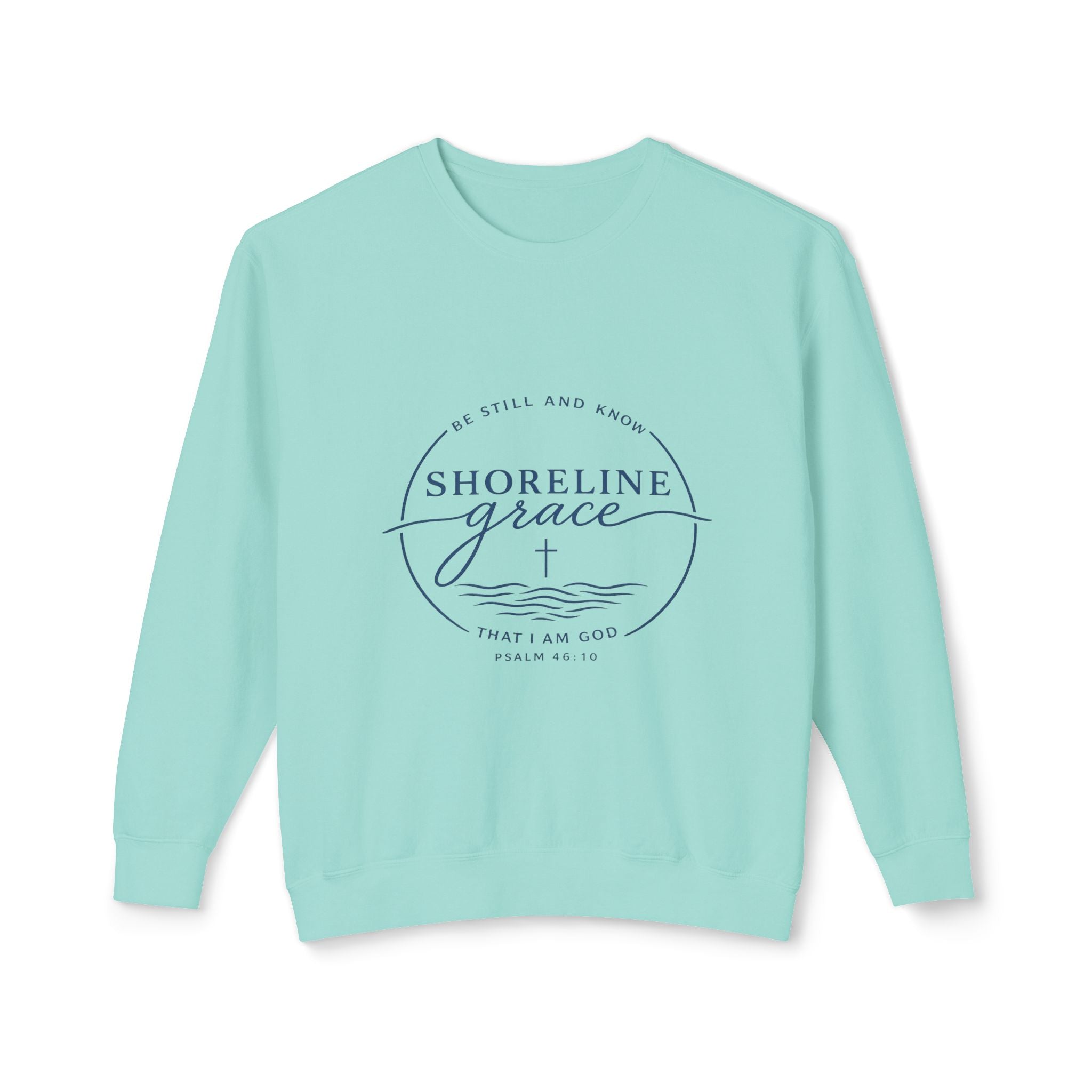 Shoreline Grace-Unisex Lightweight Crewneck Sweatshirt
